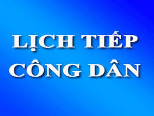 Thông báo Lịch tiếp công dân của Lãnh đạo Sun Win Fun: Trang Chủ
 năm 2020